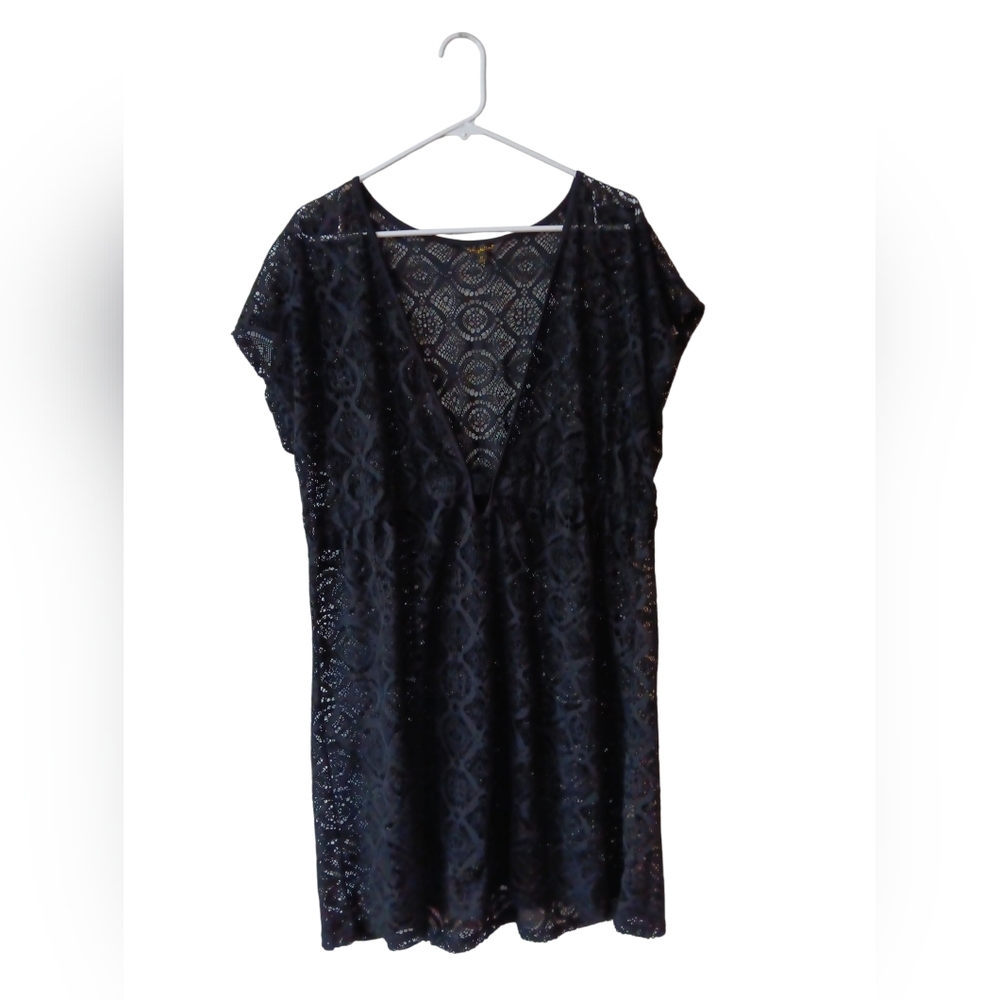 Spiaggia Dolce Black Lace Cover Up